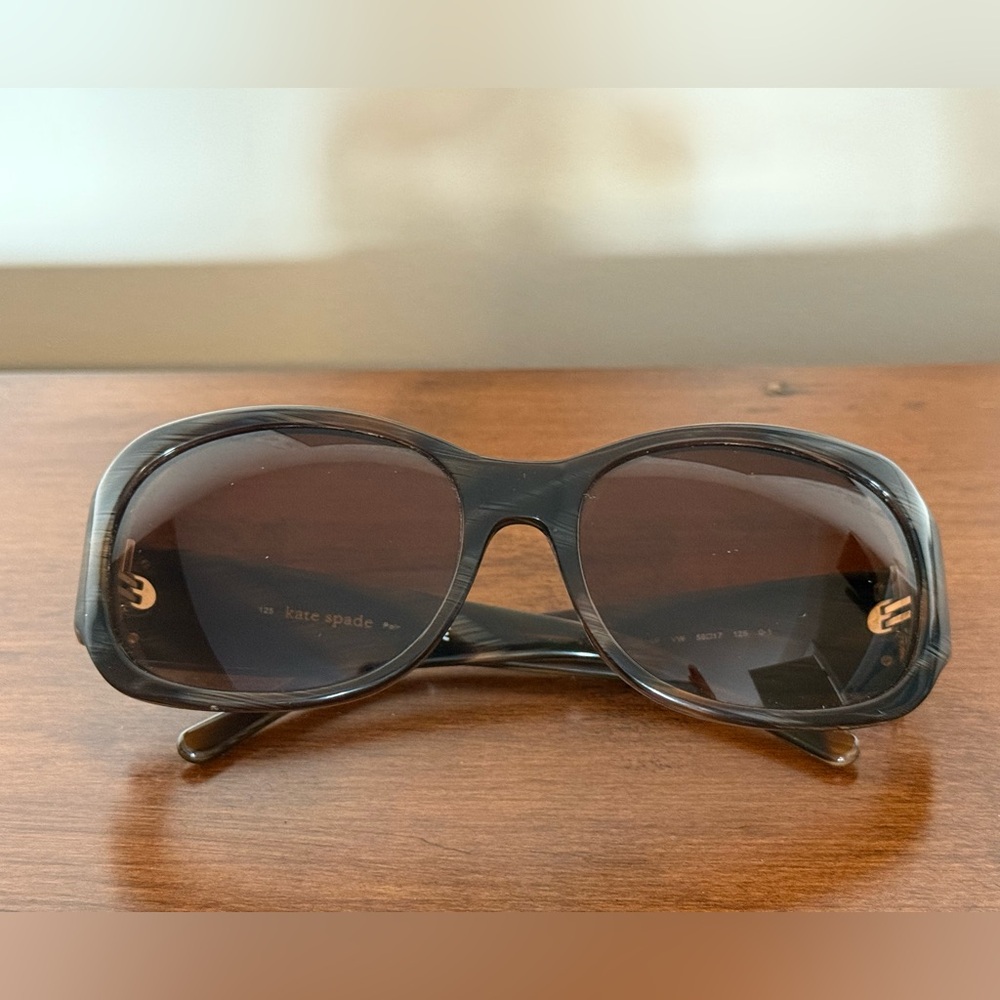 Kate Spade Celeste Sunglasses - brown gradient frames
